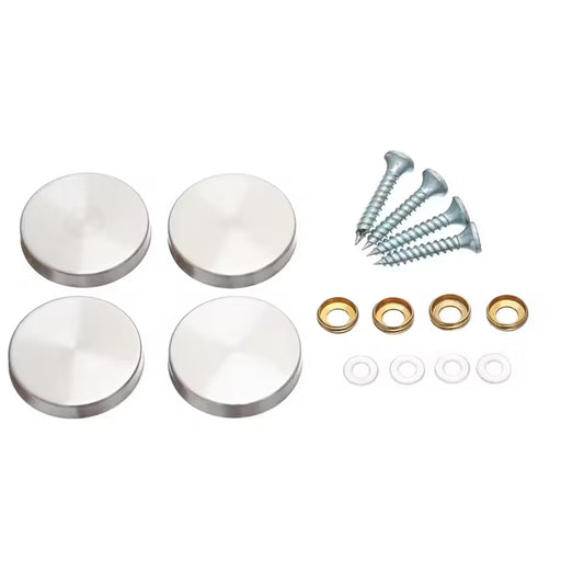 Glasskrue med pyntehette 4 stk