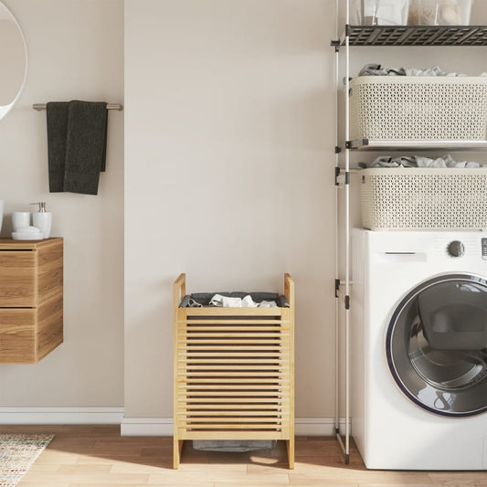 Skittentøyskurv med grå pose